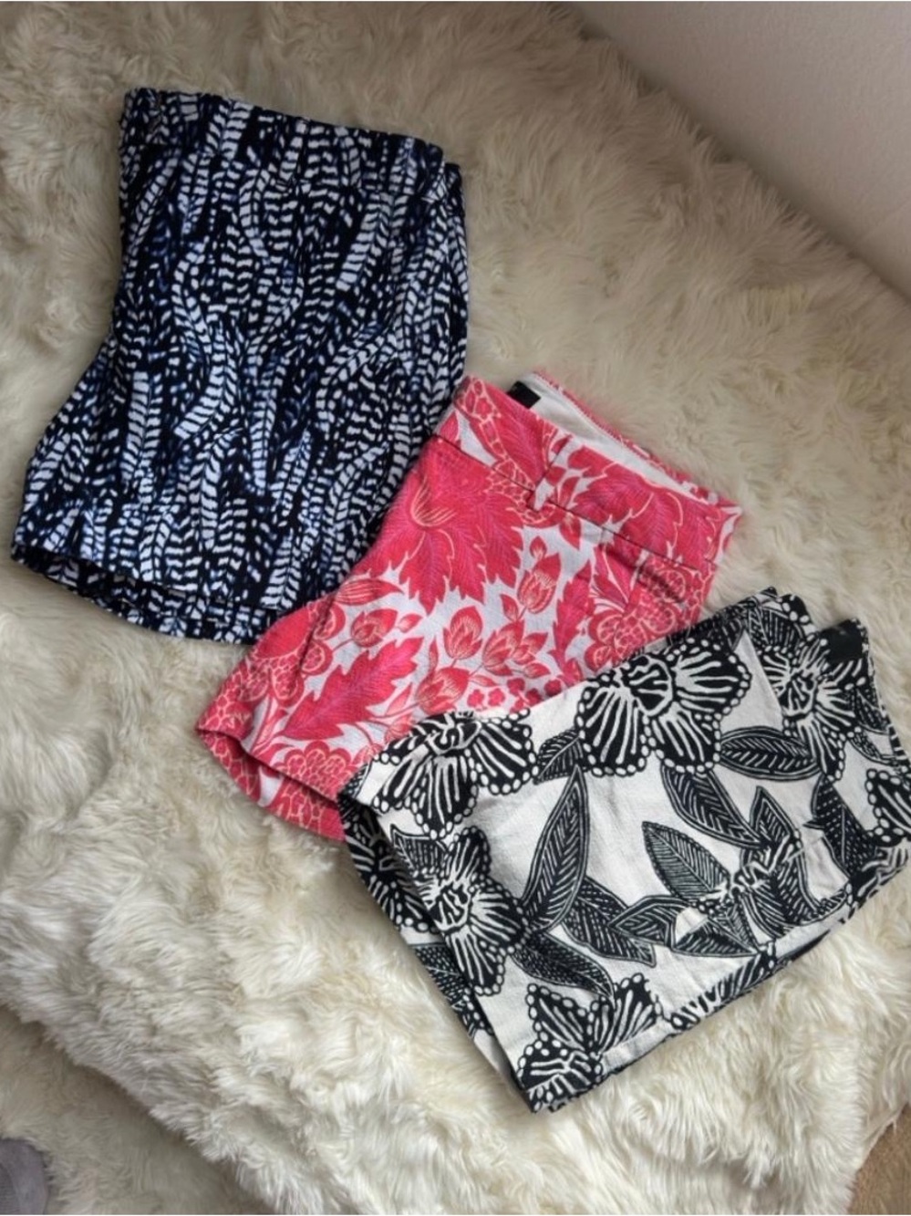 Women’s Floral & Patterned Swim Bottoms - Pink, Navy & Black/White